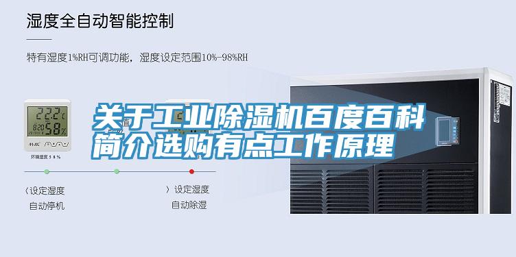 關于工業除濕機百度百科簡介選購有點工作原理