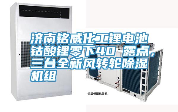 濟南銘威化工鋰電池鈷酸鋰零下40℃露點，三臺全新風(fēng)轉(zhuǎn)輪除濕機組