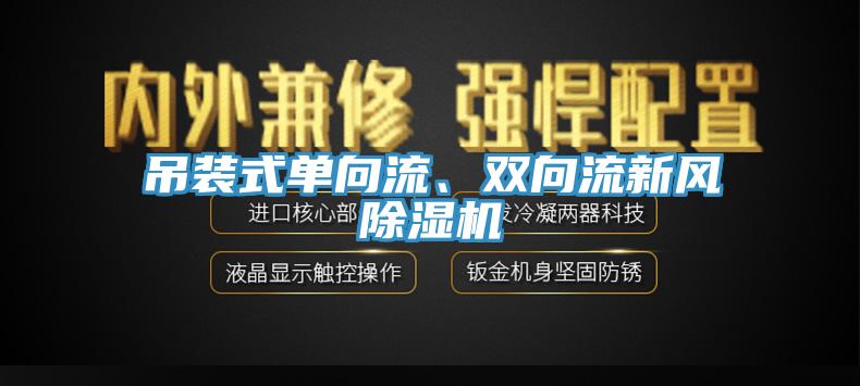 吊裝式單向流、雙向流新風除濕機