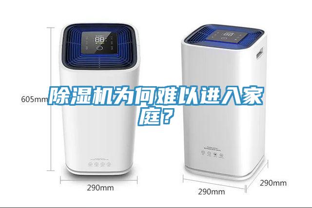 除濕機為何難以進入家庭？