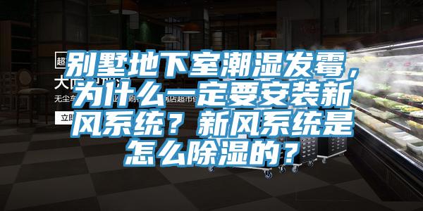 別墅地下室潮濕發(fā)霉，為什么一定要安裝新風(fēng)系統(tǒng)？新風(fēng)系統(tǒng)是怎么除濕的？