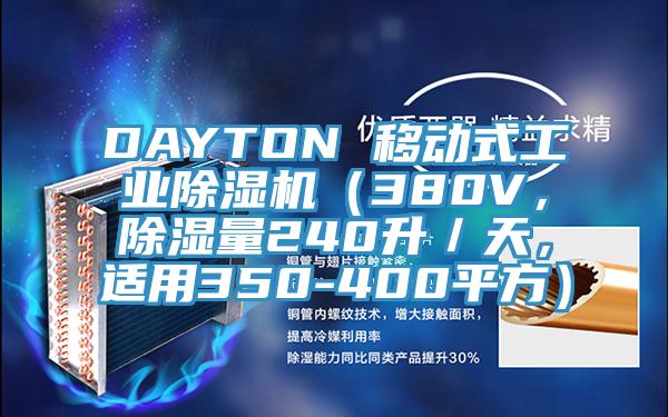 DAYTON 移動式工業(yè)除濕機(jī)（380V，除濕量240升／天，適用350-400平方）