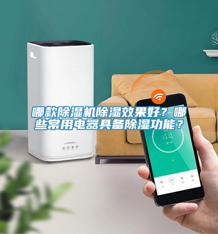 哪款除濕機除濕效果好？哪些常用電器具備除濕功能？