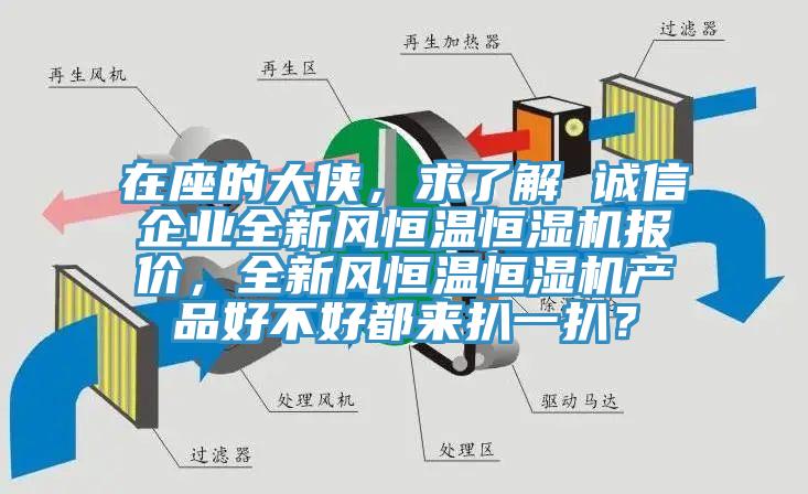 在座的大俠，求了解 誠信企業全新風恒溫恒濕機報價，全新風恒溫恒濕機產品好不好都來扒一扒？