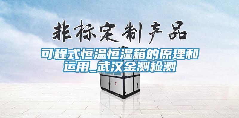 可程式恒溫恒濕箱的原理和運用_武漢金測檢測