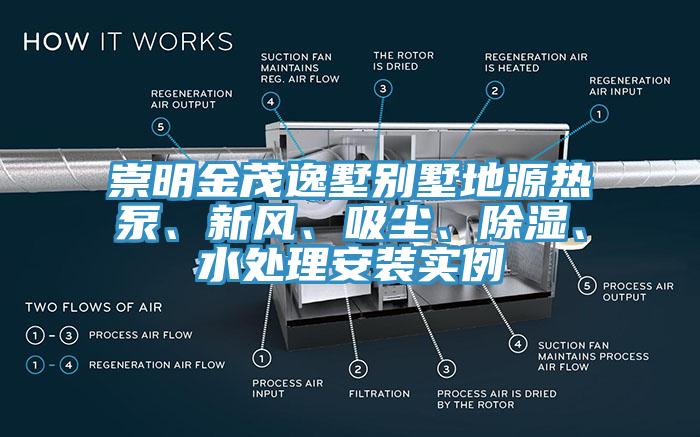 崇明金茂逸墅別墅地源熱泵、新風、吸塵、除濕、水處理安裝實例