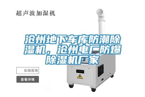 滄州地下車庫防潮除濕機，滄州電廠防爆除濕機廠家