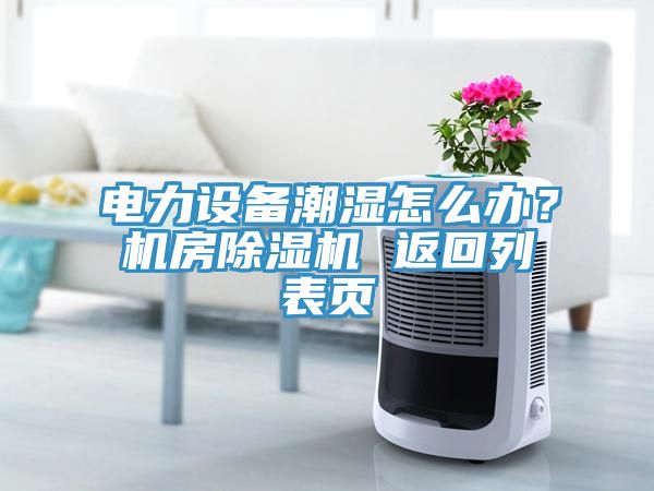 電力設備潮濕怎么辦？機房除濕機 返回列表頁